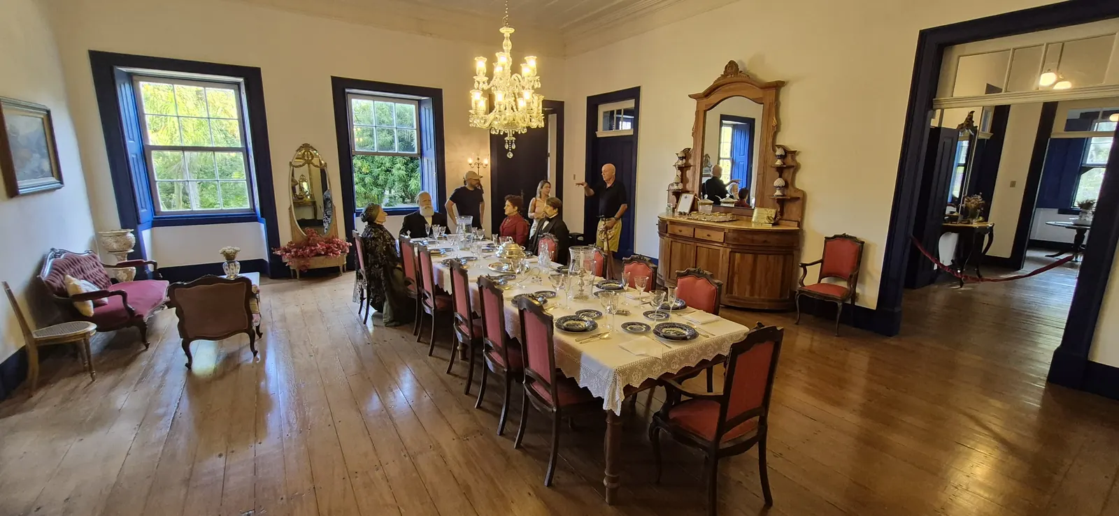 Historic dining room in the Vale do Café