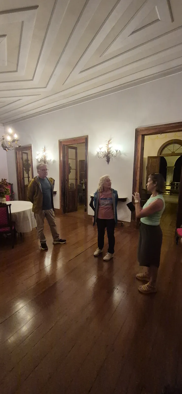 Inside a historic house in the Vale do Café